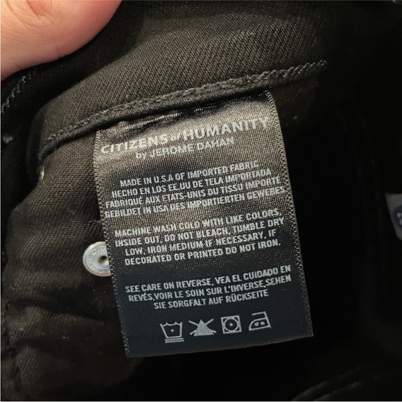 Citizens of Humanity COH Rocket High Waist Skinny Jeans in Distressed Darkness - Picture 7 of 10